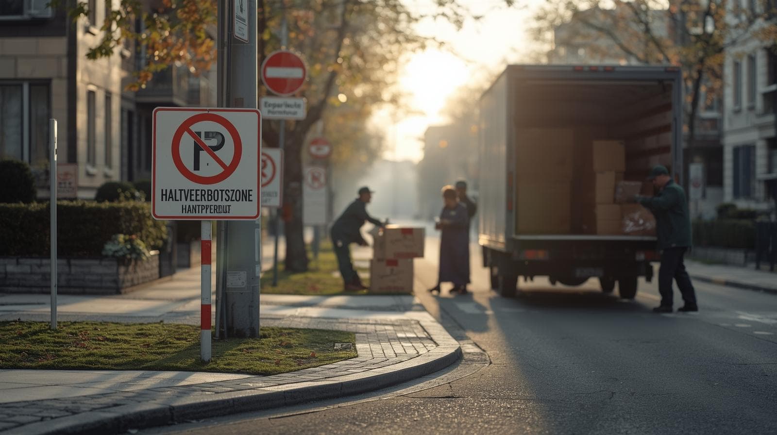 Einrichtung einer Halteverbotszone für einen Umzug