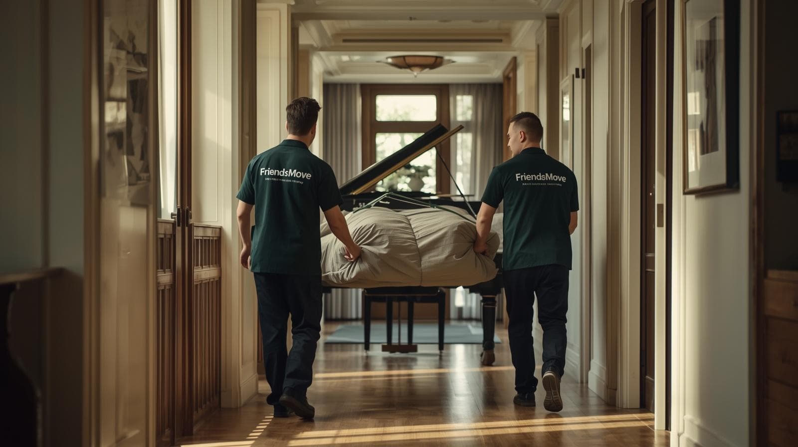 Sicherer Klaviertransport und Transport schwerer Musikinstrumente